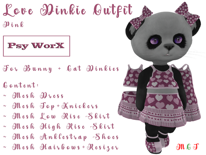 >Psy WorX< Love Dinkie Outfit Pink