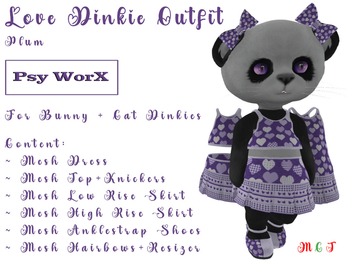 >Psy WorX< Love Dinkie Outfit Plum