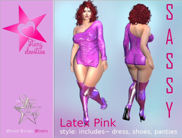 SD2 Sassy Outfit Latex Pink