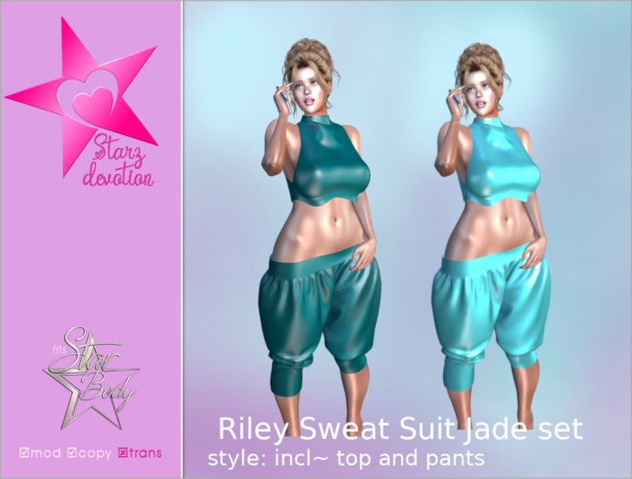 SD2 Riley Sweat Suit Jade set