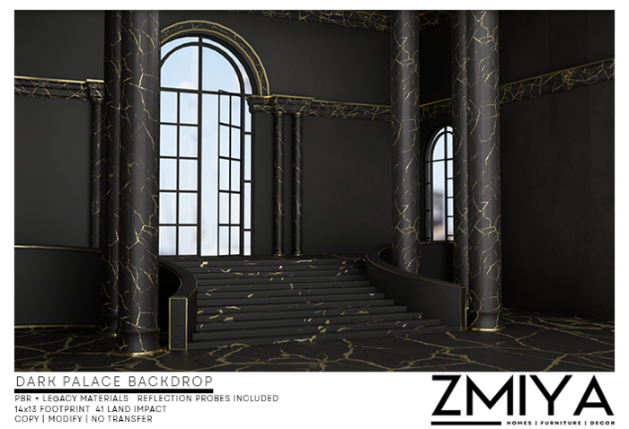 ZMIYA Dark Palace Backdrop