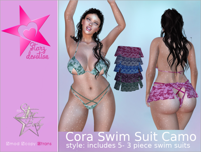SD2 Cora Swim Suit Camo sets