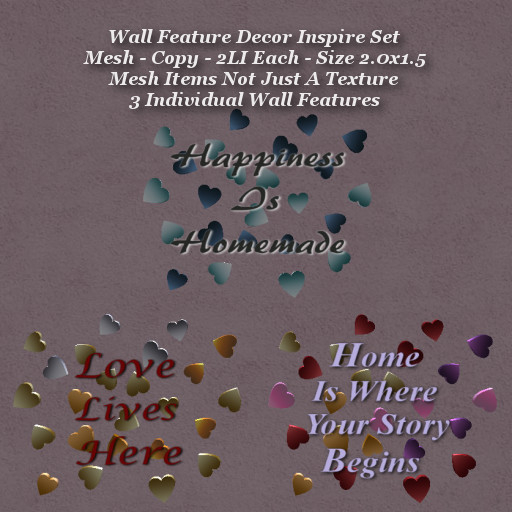Wall Feature Decor Inspire Set