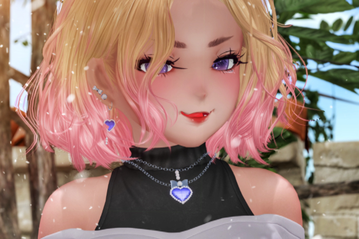 [Silver] "Candy clawS" Heart Necklace