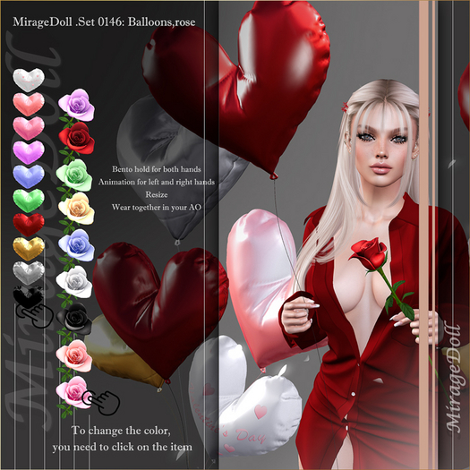 MirageDoll .Set 0146: Balloons,rose