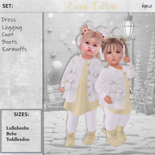NRs!-Cozy set Yellow-LB-BB-TD*ADD