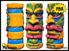 Meshuga PBR Tiki Beach Sun Totem FULL PERM MESH