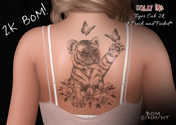 Holly Ink - Tiger Cub 2K BOM tattoo