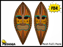 Meshuga PBR Tiki Beach Tribal Mask FULL PERM MESH