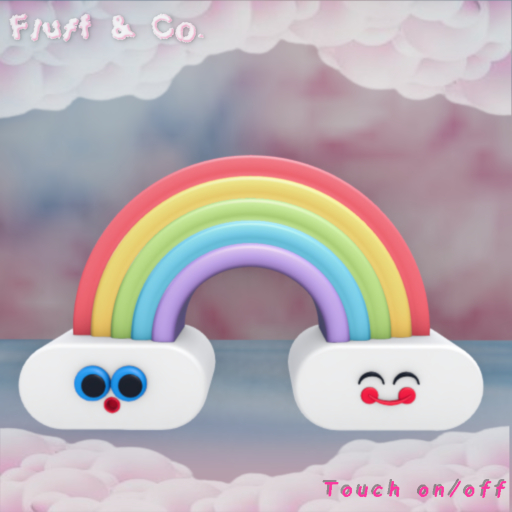 Fluff & Co Happy Little Rainbow Light 