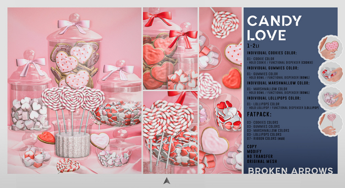 BROKEN ARROWS - Candy Love - FATPACK 