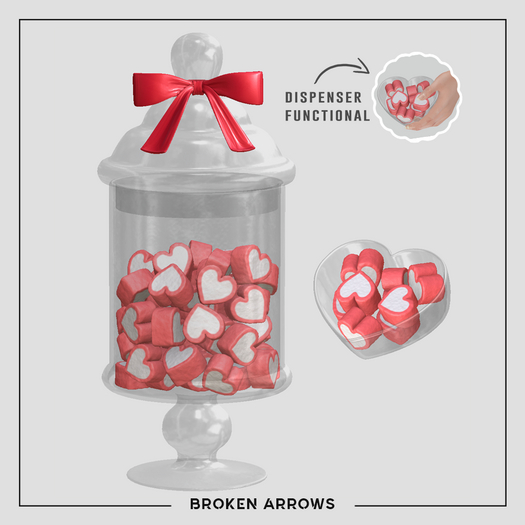BROKEN ARROWS - Candy Love - Marshmallow - Red 