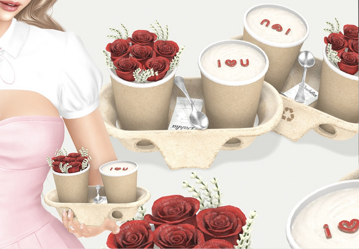 Dahlia - I Heart You - Roses To Go - Red - Holdable, Wearable, Decor, Roses