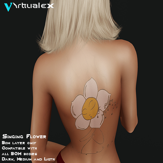 Virtualex tattoo - Singing Flower 