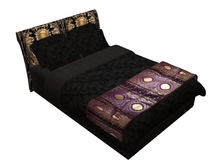 Hugs & Kisses bed - Gothic purple & gold - includes 12 couple poses