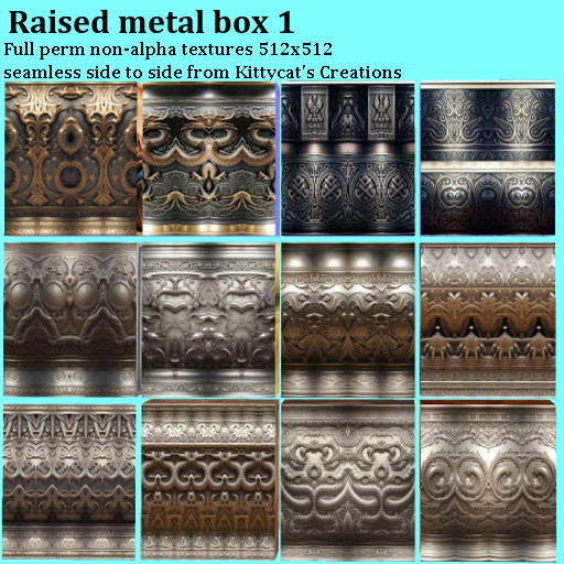 Raised metal 1 box 