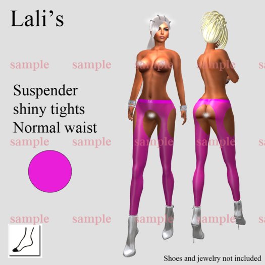 Suspender tights Normal Waist - Pink