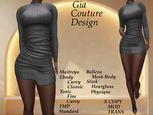 "GCD" Kathee Knit Dress Grey