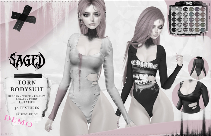 SAGED DEMO. Torn Bodysuit