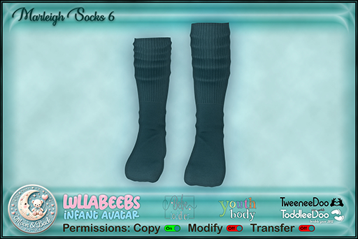 !!:*:. M&B .:*:.!  Marleigh 6 Socks 