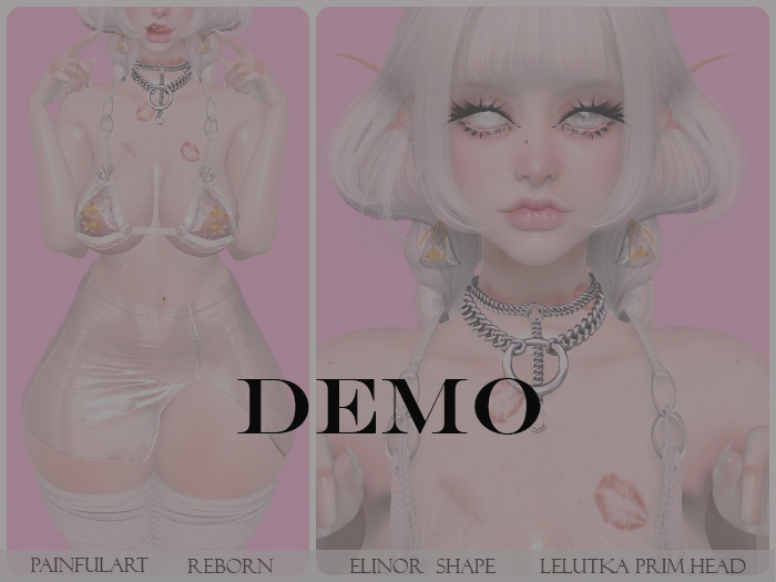 ~PAINFUL ART~ -  Elinor  Shape -LeLUTKA Prim Head DEMO