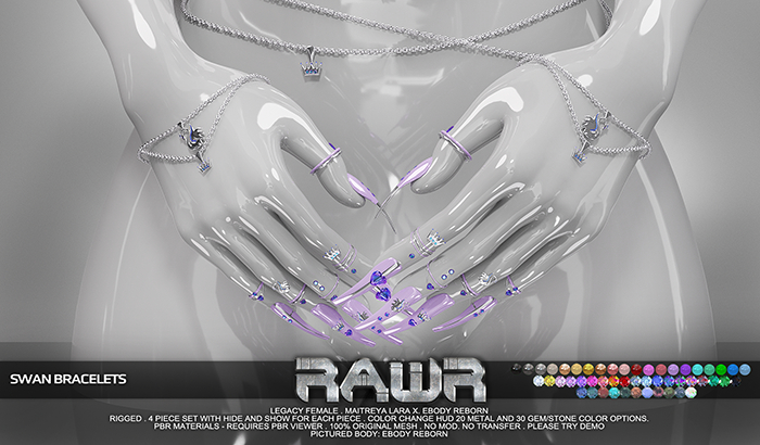 RAWR! Swan Bracelets DEMO (add me)