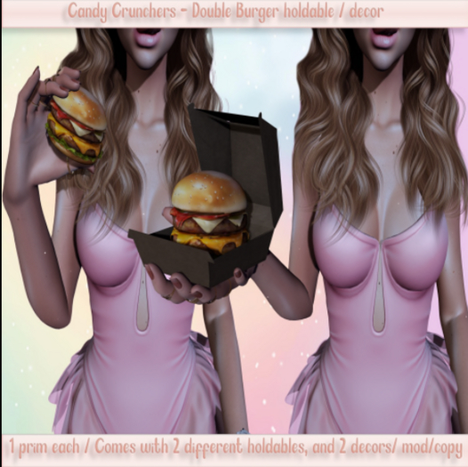 {CC} - Double Burger - Holdable/Decor (unpack)