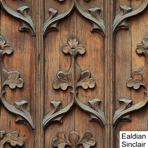 Carved Gothic Paneling Seamless Texture