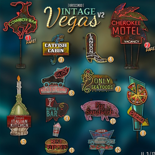 [Kres] Vintage Vegas V2 - 1 RARE Riding Cowboy