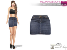 Meli Imako Full Perm Maitreya 5.3 LaraX Denim Mini Skirt Short Skirt - 3 Textures