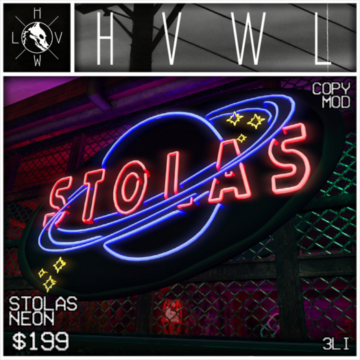 /// HVWL /// - STOLAS neon