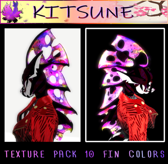 {Kitsune} & [TL] TEXTURE PACK 10 FIN COLORS