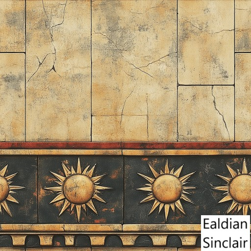 Fresco Panels With Suns Seamless Texture