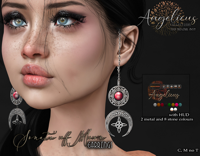 .AngelicUs.  Earrings Sonata of Moon 