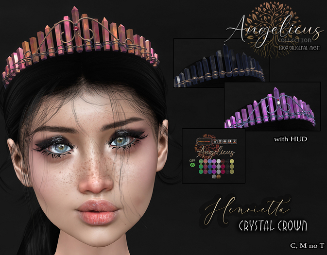 .AngelicUs.  Henrietta crystal crown 