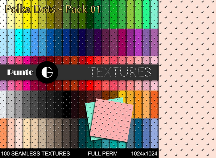 Full Perm Textures - Polka Dots Pack 01