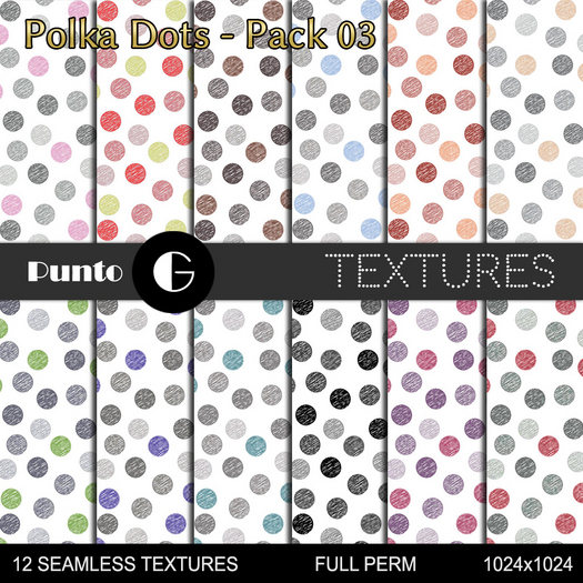 Full Perm Textures - Polka Dots Pack 03