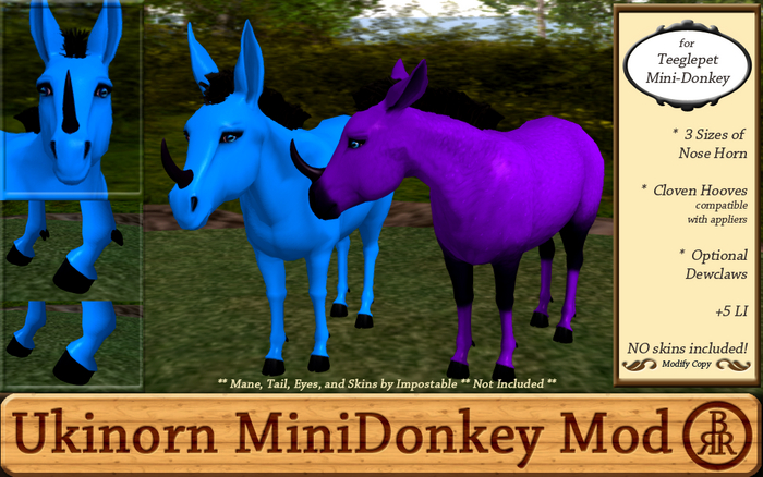 Ukinorn Mod for Teelglepet Mini-Donkey