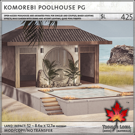 Trompe Loeil - Komorebi Poolhouse PG [mesh]
