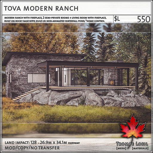 Trompe Loeil - Tova Modern Ranch [mesh]