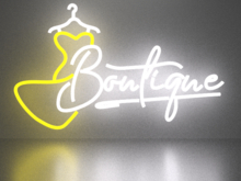 Boutique neon sign Full Permission