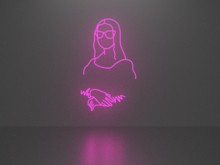 Mona Lisa 1 neon sign Full Permission