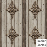 Cartouche Mounted Painted Wood Seamless Texture