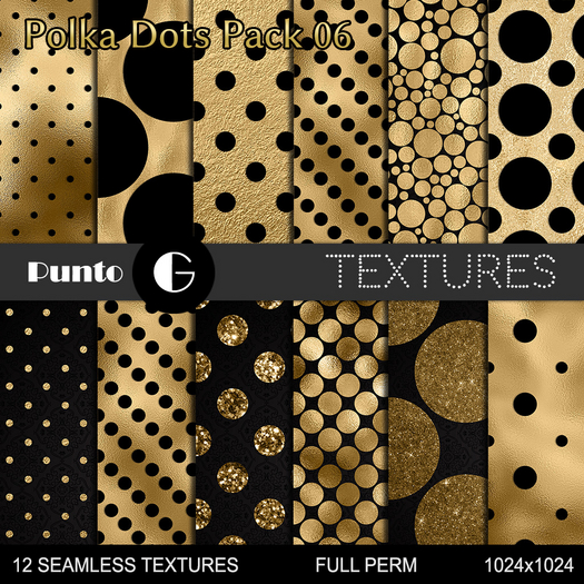 Full Perm Textures - Polka Dots Pack 06