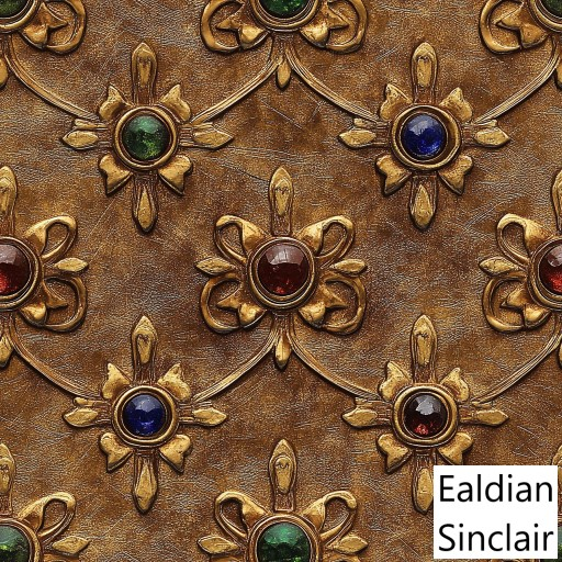 Cabochon Jeweled Leather Seamless Texture
