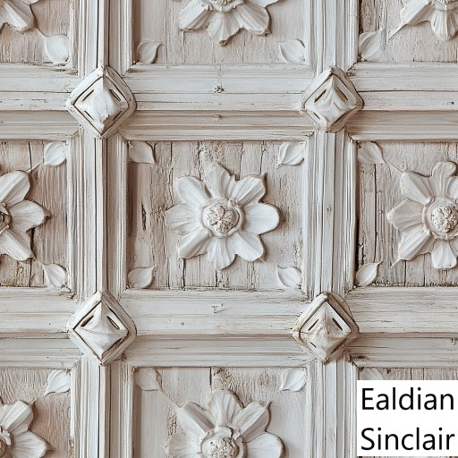 Floral Medallion Paneled Seamless Texture
