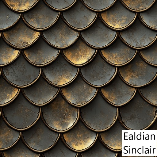 Distressed Gilt Scale Shingle Seamless Texture