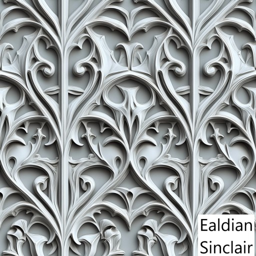 Gothic Tracery Plaster Seamless Texture
