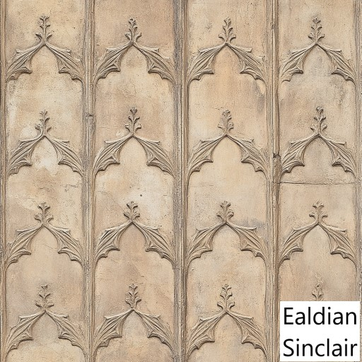Sculpted Gothic Plaster Seamless Texture