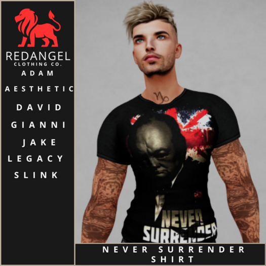 Churchill 'Never surrender' Shirt 